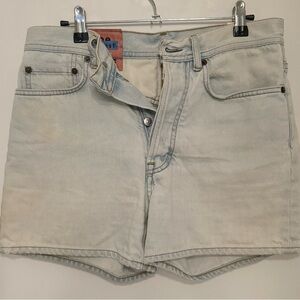 Acne Studios Bla Konst light denim shorts